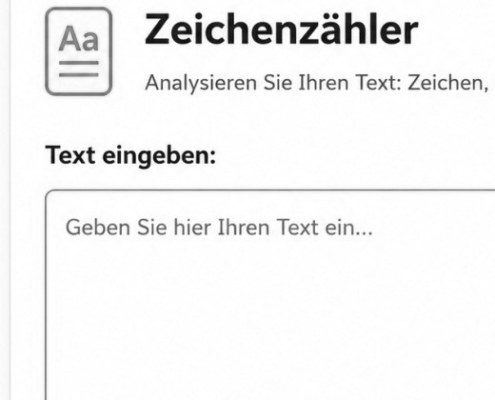 Bild vom Zeichenzähler von Textagentur TCS.